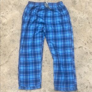 Psycho Bunny Blue Plaid Flannel Men's Pj Pants Size L